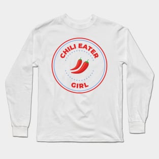 Chili eater girl logo Long Sleeve T-Shirt